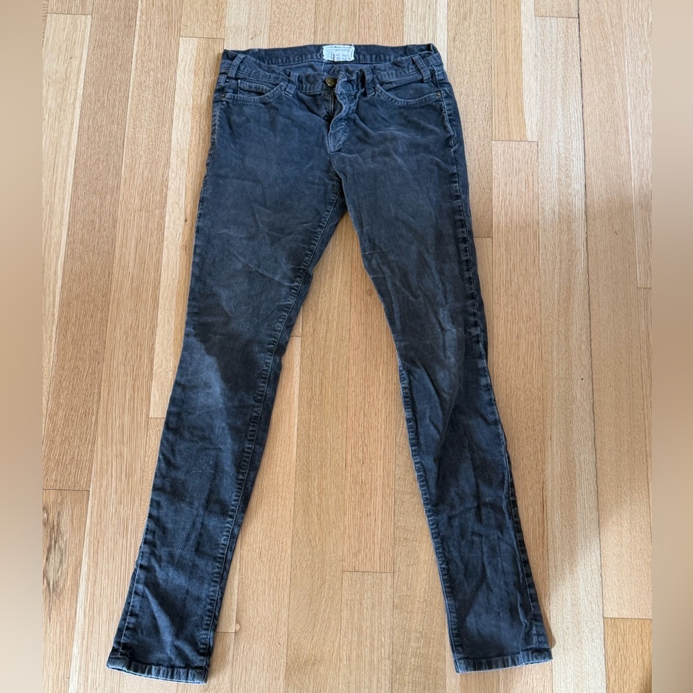 Current/Elliott Charcoal Gray Skinny Jeans